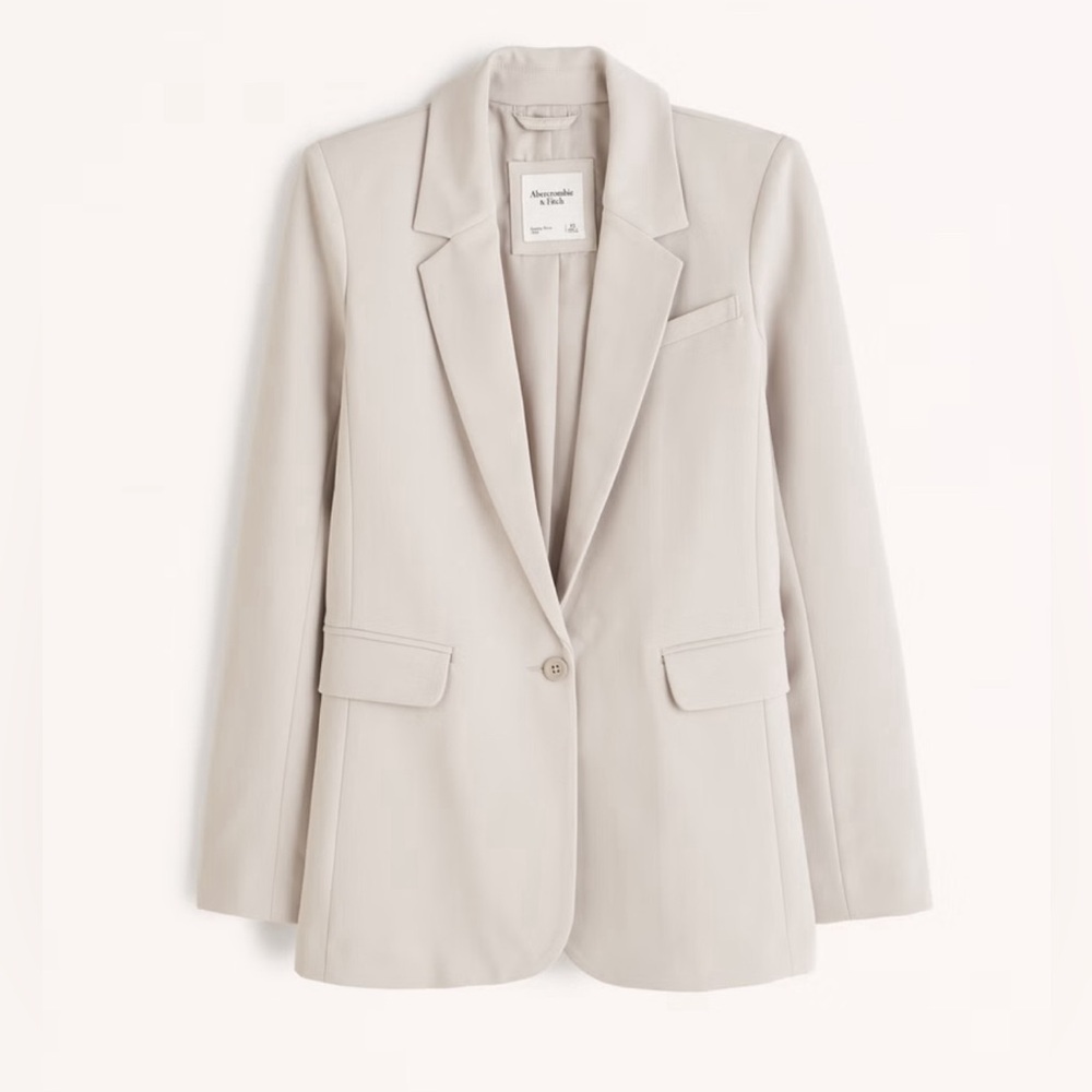 NWT Abercrombie & Fitch Classic Suiting Blazer Ash Size Small NWT
